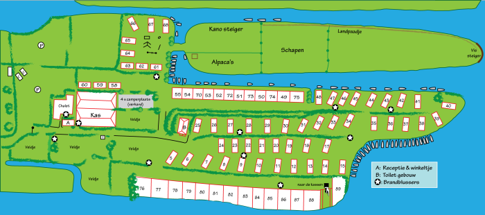 Plattegrond Camping Tuinderij Welgelegen