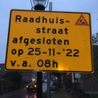 Weg afgesloten